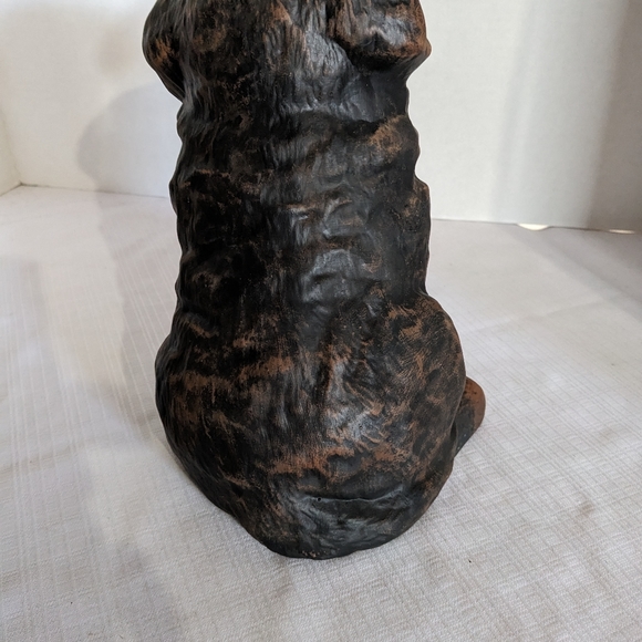 VTG ceramic rottweiler sitting puppy dog figurine statue 9 inch - Picture 9 of 9